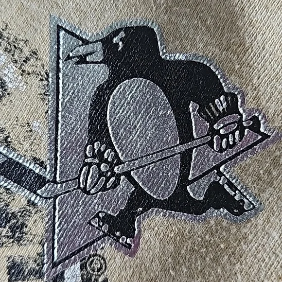NHL Pittsburgh Penguins Hockey Full Zip Hooded Sweatshirt Jacket Women's Medium - Picture 14 of 14